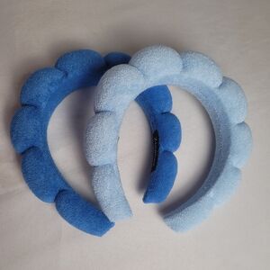 Ztomine NWOT Lot Of 2 Blue Spac Facial Headbands